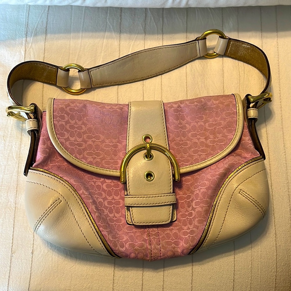 Pink coach purse